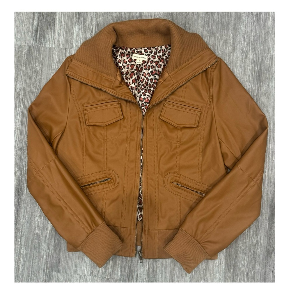 ZENANA OUTFITTERS FAUX LEATHER TAN JACKET